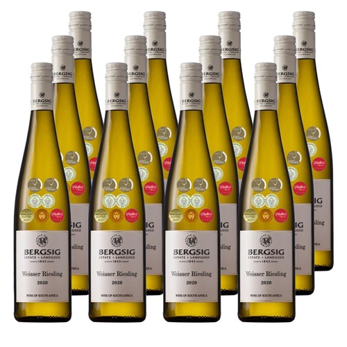 Case of 12 Bergsig Estate Riesling 75cl White Wine